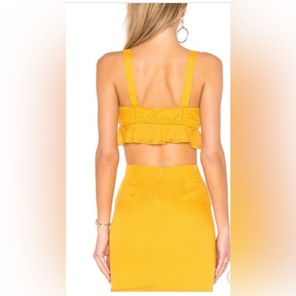 Revolve Tularosa Dana skirt set ginger yellow Summer chic colorful quiet luxury - Picture 15 of 15